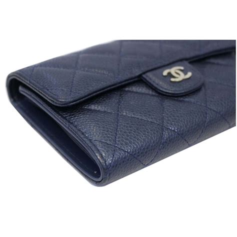 chanel flap wallet blue|chanel classic long flap wallet.